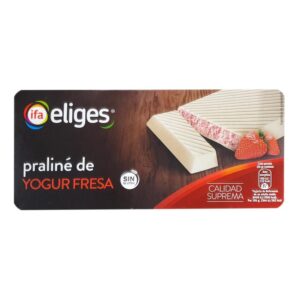 Praliné de yogur de fresa